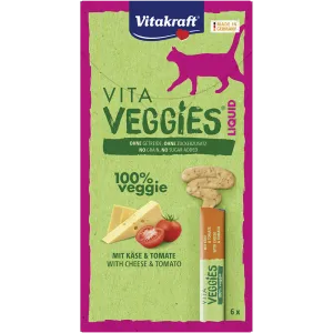 Vitakraft Cat Vita Veggies Liquid Cheese & Tomato 15g x 6 (EXPIRY JUN 2025)