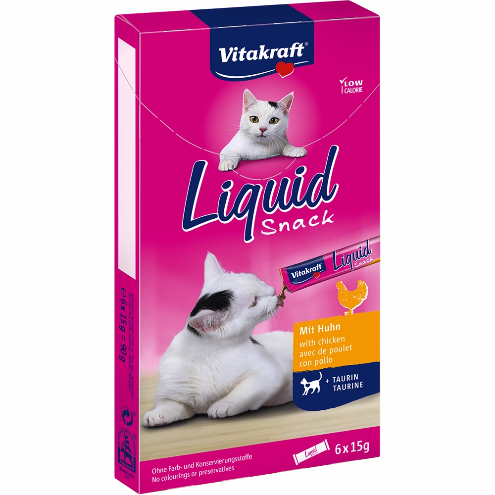Vitakraft Liquid Snack with Chicken   Taurine 6pcs