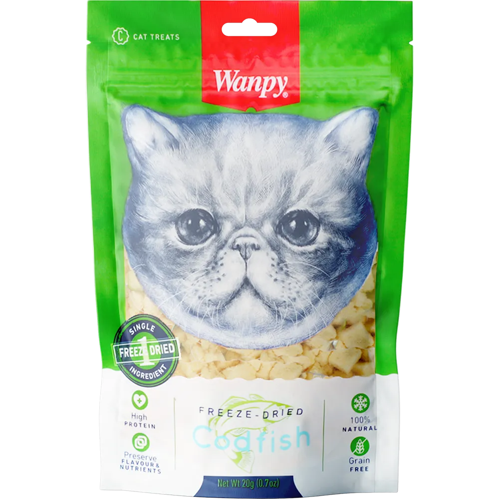 Wanpy Cat Freeze-Dried Codfish 20g