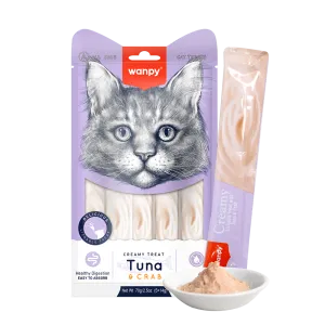 Wanpy Cat Treat Creamy Tuna & Crab 70g