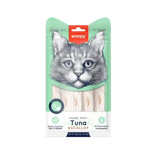 Wanpy Cat Treat Creamy Tuna & Scallop 70g