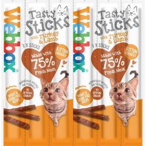 Webbox Cat Treats Tasty Sticks Turkey & Lamb 6sticks