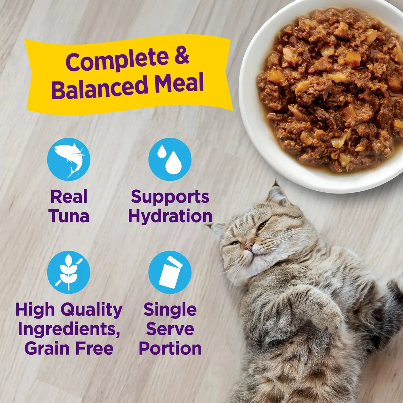 Wellness Appetizing Entrees Flaked Tuna & Tilapia Wet Cat Food Pouch