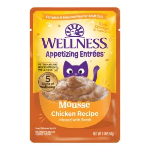 Wellness Cat Appetizing Entrees Mousse Chicken Infused with Broth 1.4oz