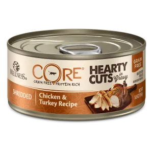 Wellness Cat Core Hearty Cuts - Shredded Chicken & Turkey Recipe 5.5oz
