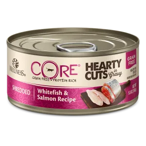 Wellness Cat Core Hearty Cuts - Shredded Whitefish & Salmon Recipe 5.5oz