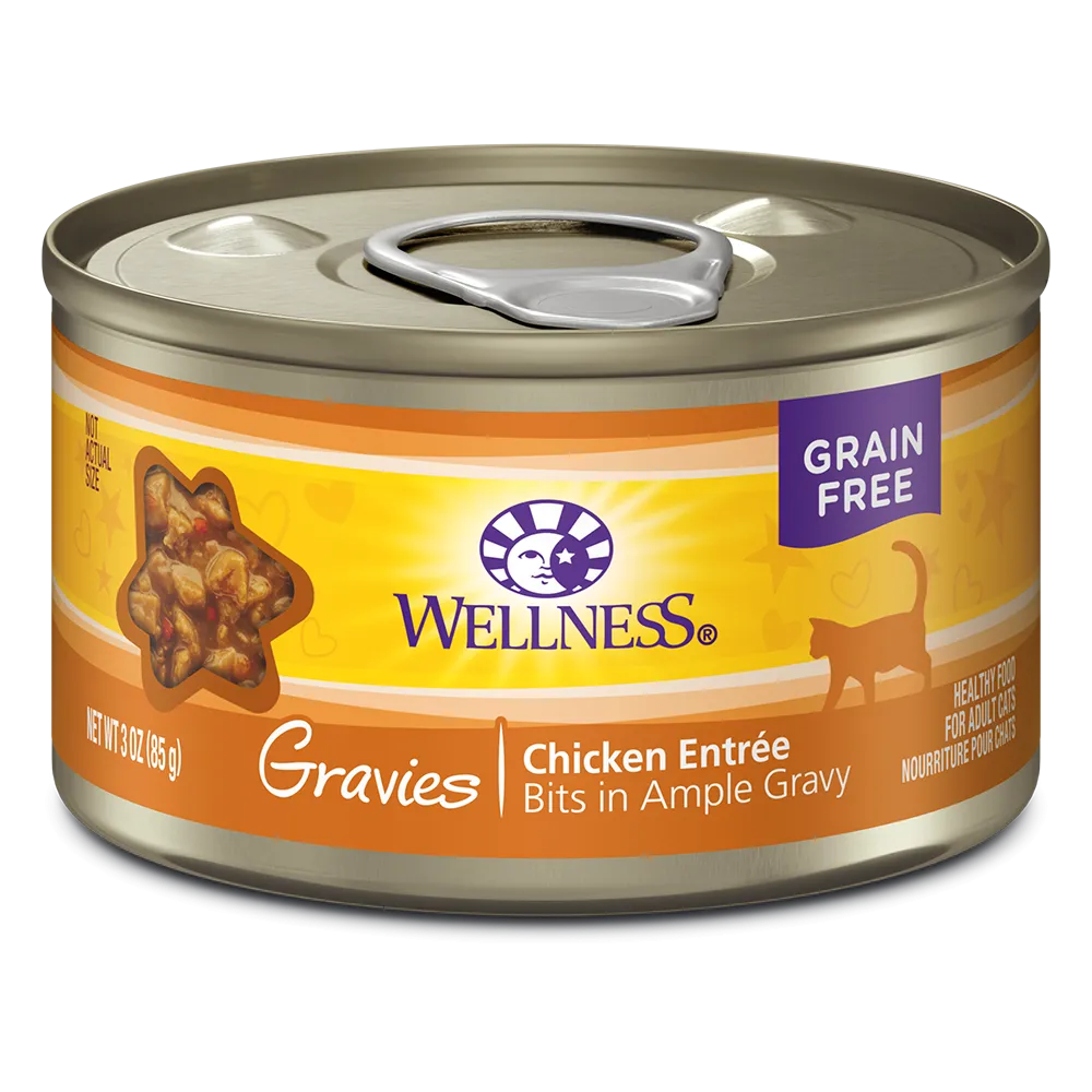 Wellness Cat Gravies Chicken Entree 3oz (EXPIRY 02 DEC 2025)