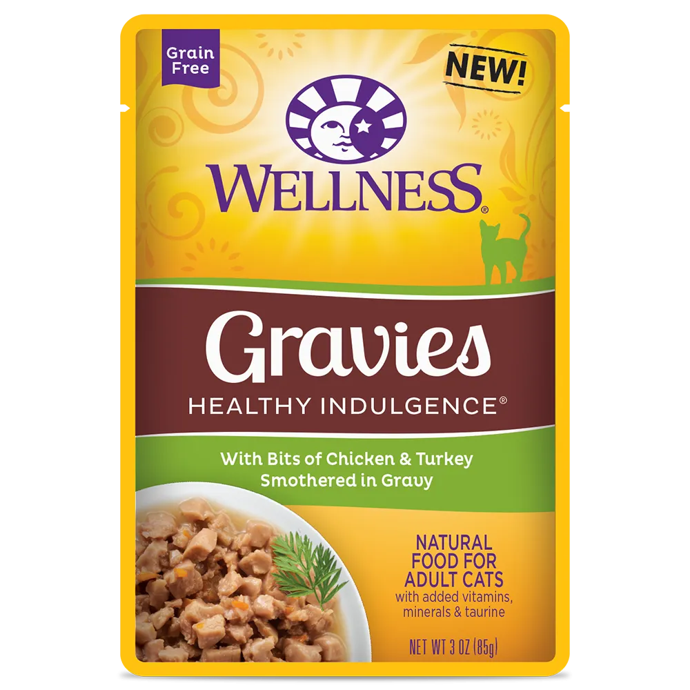 Wellness Cat Healthy Indulgence Gravies - Chicken & Turkey 3oz