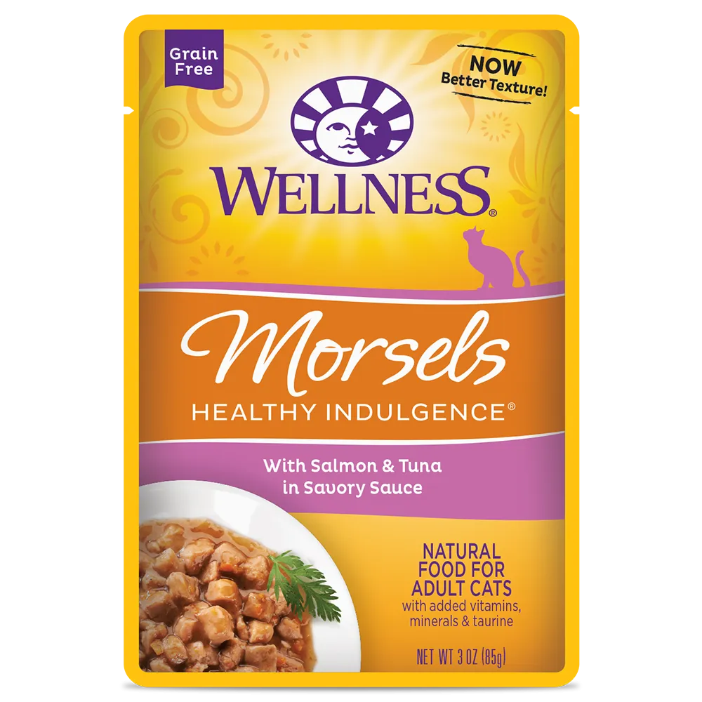 Wellness Cat Healthy Indulgence Morsels - Salmon & Tuna 3oz