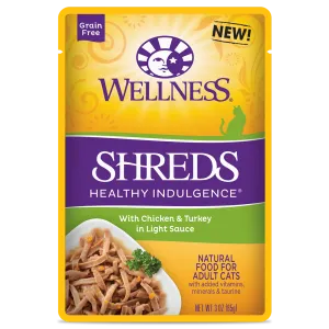 Wellness Cat Healthy Indulgence Shreds - Chicken & Turkey 3oz