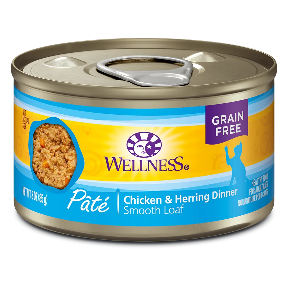 Wellness Cat Pate Chicken & Herring 5.5oz