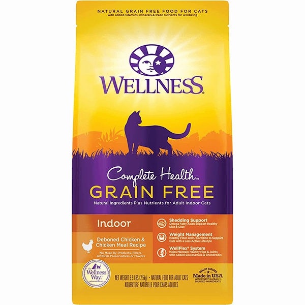 Wellness Complete Health Grain Free Indoor Deboned Chicken Dry Cat Food