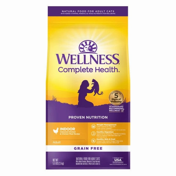 Wellness Complete Health Grain Free Indoor Deboned Chicken Dry Cat Food