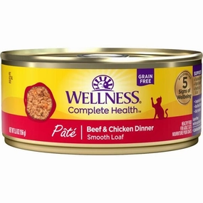 Wellness Complete Health Pate Beef & Chicken Dinner Canned Cat Food, 5.5oz