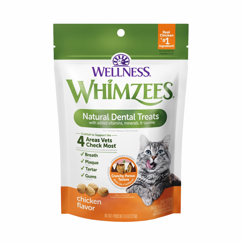 Whimzees Cat Natural Dental Treats Chicken 4.5oz