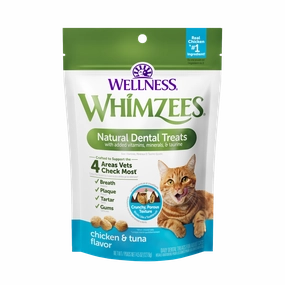 Whimzees Cat Natural Dental Treats Chicken & Tuna 4.5oz