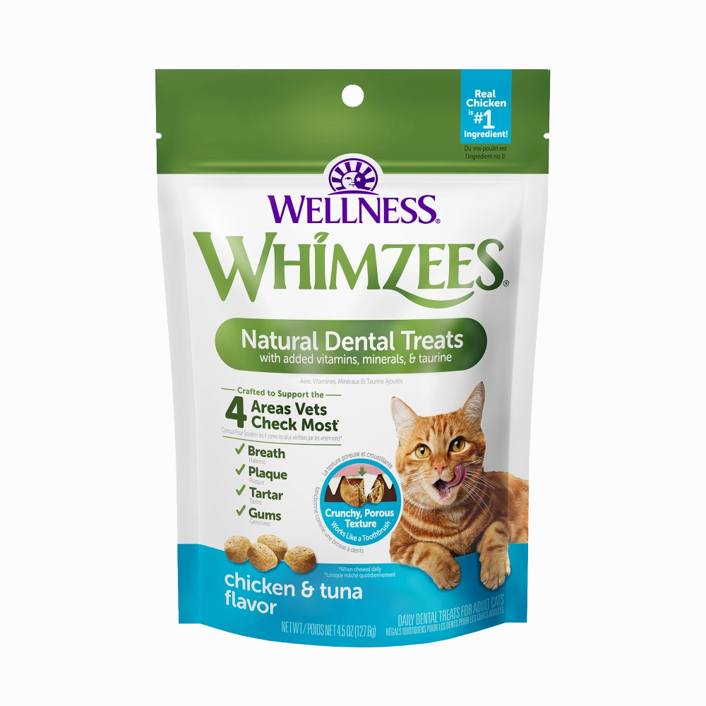 Whimzees Cat Natural Dental Treats Chicken & Tuna 4.5oz