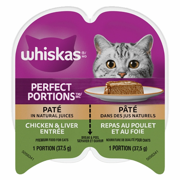 Whiskas Perfect Portions Chicken & Liver Pt Wet Cat Food