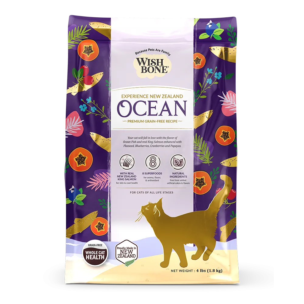 Wishbone Cat Ocean King Salmon Grain Free 4lb