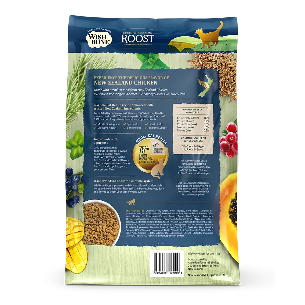 Wishbone Cat Roost Chicken Grain Free 4lb