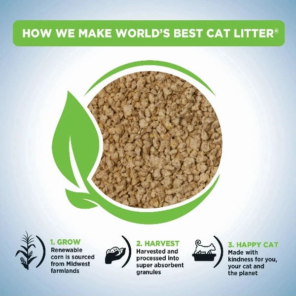 WORLD'S BEST Multiple Cat Lotus Blossom Scented Clumping Cat Litter, 28lb