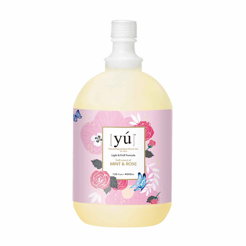 Yu Oriental Natural Herbs Shower Gel Mint & Rose for Cats & Dogs 4000ml