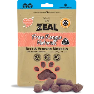 Zeal Free Range Naturals Beef & Venison Morsels 100g