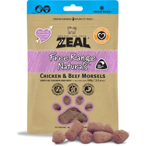 Zeal Free Range Naturals Chicken & Beef Morsels 100g