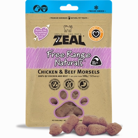 Zeal Free Range Naturals Chicken & Beef Morsels 100g