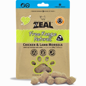 Zeal Free Range Naturals Chicken & Lamb Morsels 100g